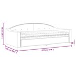 vidaXL Lit de jour avec matelas gris clair 90x200 cm tissu