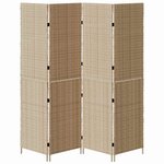 vidaXL Paravent Pliant Manuel Beige 196 x 180 cm polyrotin
