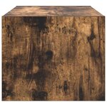 vidaXL Meuble TV chêne fumé 60x31x25 5 cm bois d'ingénierie