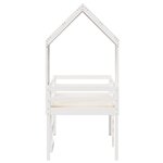 vidaXL Lit haut sans matelas blanc 80x200 cm bois de pin massif