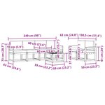 vidaXL Ensemble de canapés d'extérieur 7 pc Blanc et Beige