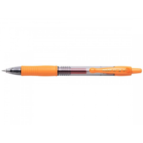 Stylo roller g-2 07 encre gel pointe moyenne orange x 12 pilot