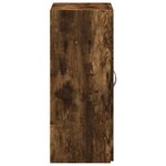 vidaXL Armoire de classement chêne fumé bois d'ingénierie