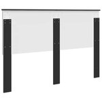 vidaXL Tête de lit Chêne noir 150 cm Bois d'ingénierie