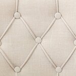 vidaXL Chaises à manger lot de 4 beige tissu