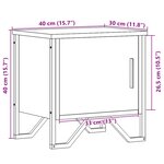 vidaXL Tables de chevet 2Pièces chêne marron 40x30x40cm bois d'ingénierie