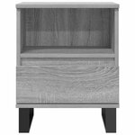 vidaXL Table de chevet sonoma gris 40x35x50 cm bois d’ingénierie