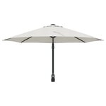 vidaXL Parasol Déporté Sable Polyester  Aluminium Grand Pliable