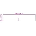 vidaXL Coureur de Tapis MARSA Multicolore 50 x 450 cm Polyester et PVC