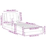 vidaXL Cadre de lit sans matelas Zadar blanc 100x200 cm similicuir