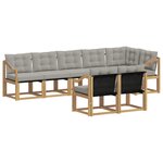 vidaXL Ensemble de canapés d'extérieur 8 pc Blanc et gris clair