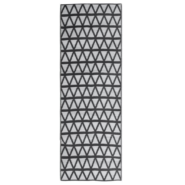vidaXL Tapis d'extérieur ARAKIL Noir 80x250 cm PP