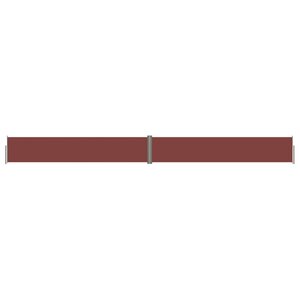 vidaXL Auvent latéral rétractable Marron 117x1200 cm