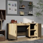 vidaXL Bureau Chêne sonoma 140x50x75 cm Bois d'ingénierie