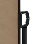 vidaXL Auvent latéral rétractable taupe 220x1200 cm