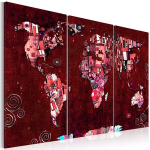 Tableau - ruby world l x h en cm 120x80