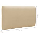 vidaXL Salon de jardin palette 4Pièces avec coussins Pin imprégné de gris