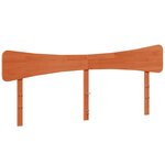 vidaXL Cadre de lit sans matelas cire marron 200x200cm bois pin massif