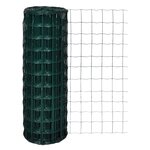 vidaXL Clôture Euro Acier 25 x 1 7 m Vert