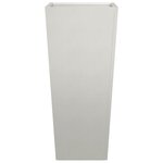 vidaXL Jardinière 35x35x75 cm acier inoxydable