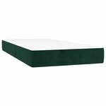 vidaXL Sommier à lattes de lit avec matelas Vert foncé 90x200 cm