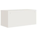 vidaXL Classeur blanc 90x40x240 cm acier