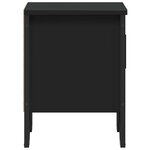 vidaXL Tables de chevet 2 Pièces Noir 40 x 30 x 40 cm Aggloméré