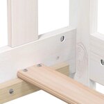 vidaXL Lit de jour sans matelas blanc bois de pin massif 90x200 cm