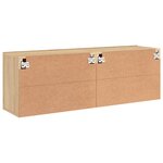 vidaXL Meubles TV muraux 2 Pièces chêne sonoma 60x30x41 cm