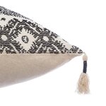 Coussin Jacq Ritual - 60 x 60 cm - Beige et noir