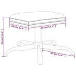 vidaXL Repose-pied Vert clair 60x60x36 cm Velours