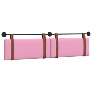 vidaXL Tête de lit suspendue Rose PU antique
