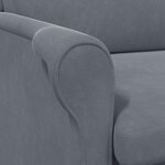 vidaXL fauteuil Gris foncé 76 x 94 x 102 cm Velours