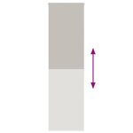 vidaXL Store enrouleur de douche 80x240 cm largeur du tissu 76 cm