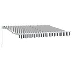 vidaXL Cadre d'auvent Anthracite et blanc 350 x 200 cm