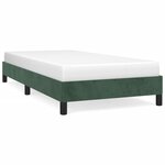 vidaXL Cadre de lit Vert foncé 90x200 cm Velours