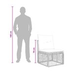 vidaXL Ensemble de canapé de jardin 10 Pièces Gris polyrotin