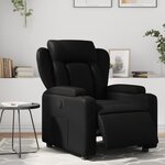 vidaXL Fauteuil inclinable électrique Noir Similicuir
