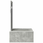 vidaXL Table de Toilette Gris 60 x 40 x 70 cm Bois d'ingénierie