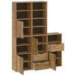 vidaXL Armoires latérales 5 Pièces ODDA 40x24x79 cm bois massif pin