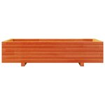 vidaXL Jardinière cire marron 110x60x26 5 cm bois de pin massif