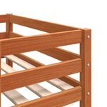 vidaXL Cadre de lit pour enfants sans matelas cire marron 75x190 cm