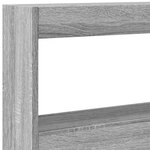 vidaXL Armoire tête de lit avec LED sonoma gris 200x17x102 cm