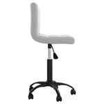 vidaXL Chaise pivotante de salle à manger Gris clair Velours