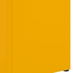 vidaXL Porte-parapluies Jaune moutarde Métal Standard Porte-parapluies