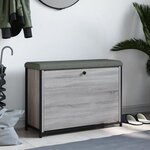 vidaXL Banc à chaussures tiroir rabattable chêne sonoma 82x32x56 cm