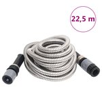 vidaXL Tuyau d'arrosage buse de pulvérisation argenté 0 6" 22 5 m inox