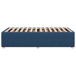 vidaXL Cadre de lit sans matelas bleu 80x200 cm tissu