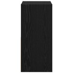 vidaXL Table de chevet avec tiroir 2 Pièces Chêne noir 35 x 32 x 68 5 cm