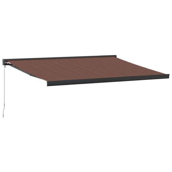 vidaXL Auvent manuel rétractable marron 400x300 cm
